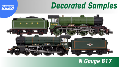 N Gauge B17 4-6-0 Decorated Samples
