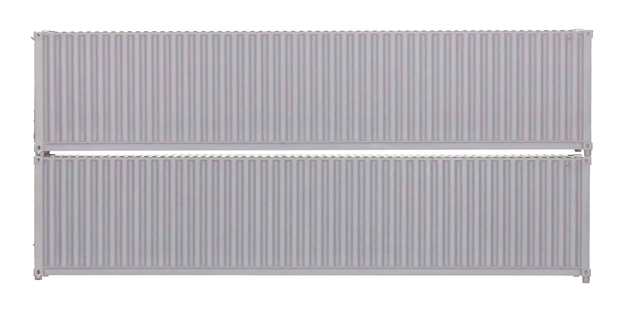 2A-000-034 N Gauge 40 Ft Container 2 Pack Unpainted