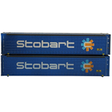 2F-028-220 N Gauge 45FT CURTAIN SIDE STOBART TESU Weathered