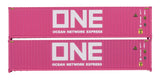 2F-028-118 N Gauge 40FT CONTAINER PINK ONE 607607 - 8 607861 - 4