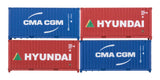 2F-028-202 N Gauge 20' Containers Hyundai 2253930/249401 2 CMA CGM 1849197/2172182