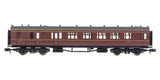 2P-000-204 N Gauge Collett Coach BR Brake Composite Maroon W6706W