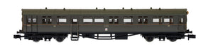 2P-004-016 N Gauge Autocoach Brown Orange Lining GWR Over Twin Cities 189