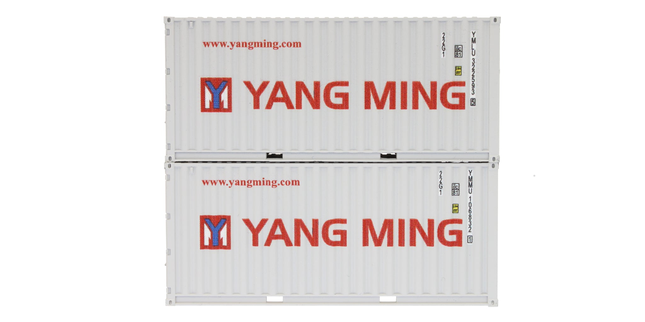 4F-028-059 OO Gauge Container 20 FT Yang Ming 322593 5 & 106832 1