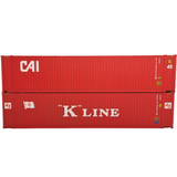 4F-028-219 OO Gauge Container 45ft High Cube container K Line & Cal Twin Pack