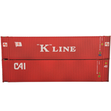 4F-028-220 OO Gauge Container 45ft High Cube container K Line & Cal Twin Pack Weathered