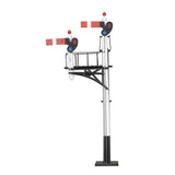 4L-001-006 Junction Signal GWR Left hand with two arms, shorter post to Left