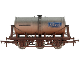 4F-031-144 OO Gauge 6 Wheel Milk Tanker St Ivel Weathered