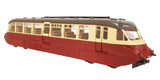 7D-011-005 O Gauge Streamlined Diesel Railcar W8W BR Lined Carmine & Cream
