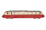 7D-011-005 O Gauge Streamlined Diesel Railcar W8W BR Lined Carmine & Cream