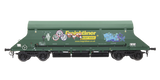 7F-026-005G O Gauge HIA Ftlnr Green Hvy Haul Limestone Hopper 369002 Graffiti