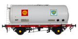 7F-064-004 O Gauge TTA 45T Tanker Shell BP Grey/Red 507 Drawing A1