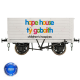 7F-073-024 O Gauge 7 Plank 9' W/B Three Door Hope House Charity Wagon