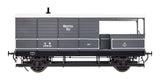 7F-300-007 O Gauge GWR Toad Brake Van GWR Grey 17410 Diagram AA21