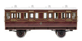 7P-020-300 O Gauge Stroudley 4 Wheel Suburban Oil Lit Composite Mahogany 404
