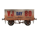 7F-073-023W O Gauge 7 Plank 9' W/B Three Door VJ Day Navy 80th Anniversary Weathered