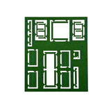 4C-000-001 OO Gauge Station Doors - Green