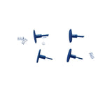 4D-005-BADG 00 gauge spares class 59 - Buffer head Assembly Dark grey 4 in a bag R