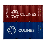 4F-028-172 OO Gauge 20ft' Container Culines 190334 2/ TBGU 350365 8 Twin Pack