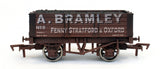 4F-052-014 OO Gauge 5 Plank Wagon 9' Wheelbase A BRAMLEY #5 Weathered
