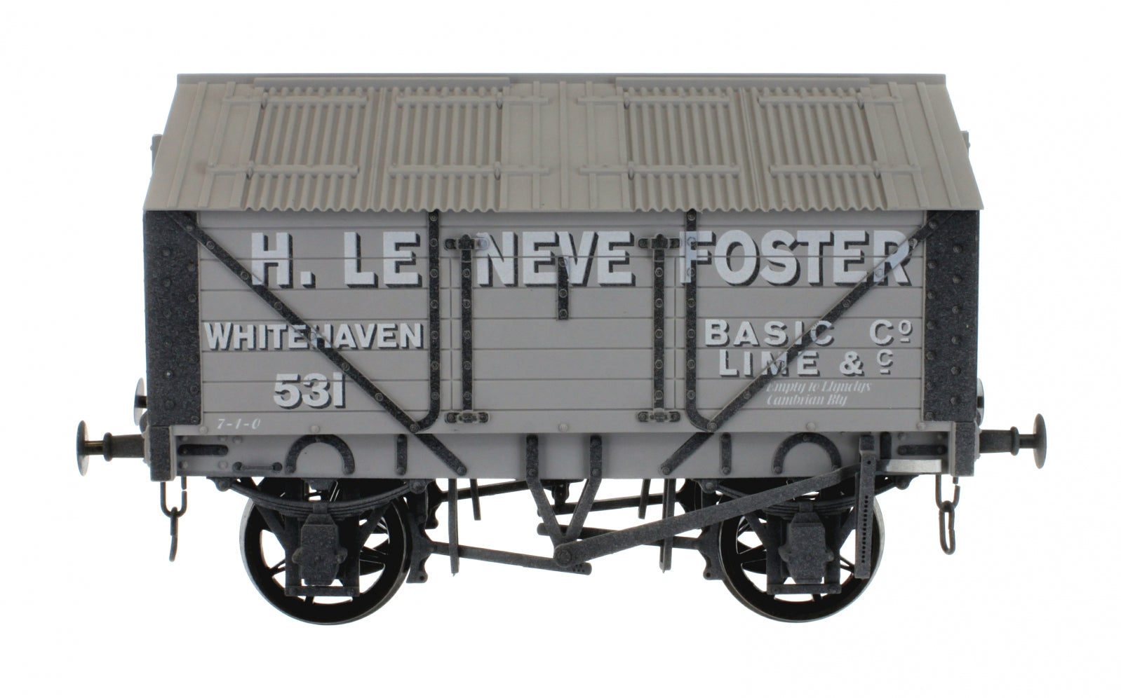 7F-017-001W O Gauge Lime Van H. Le Neve Foster 531 Weathered