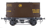 7F-037-002 O Gauge GWR Conflat 39612 BD2 Choc Container B-1788 Door to Door