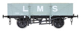 7F-053-012 O Gauge 5 Plank Wagon Corrugated End LMS Gray 3466