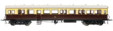 7P-004-012D O Gauge Autocoach GWR 36 Shirtbutton Choc & Cream Light Bar DCC