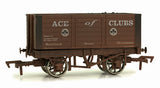 4F-072-006 OO Gauge 7 Plank Wagon Ace of Clubs 9' Wheelbase Weathered