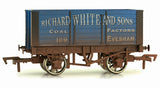4F-072-008 OO Gauge 7 Plank Wagon Richard White 9' Wheelbase Weathered