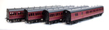 LHT-626 Suburban B 4 Coach Set BR London #34 Lined Maroon
