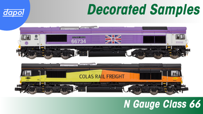 All New N Gauge Class 66 Update - Decorated Samples– Dapol