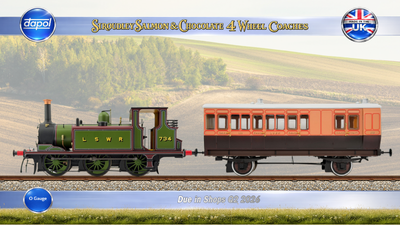 New O Gauge LSWR Stroudley 4 Wheel Coaches