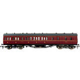 4P-010-252 OO Gauge57ft Stanier Non-Corr Brake 25256 LMS Lined Maroon