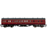 4P-010-251 OO Gauge 57ft Stanier Non-Corr Brake 25260 LMS Lined Maroon