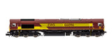 2D-066-002 Class 66 66096 EWS Red / Gold