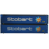 2F-028-220 N Gauge 45FT CURTAIN SIDE STOBART TESU Weathered