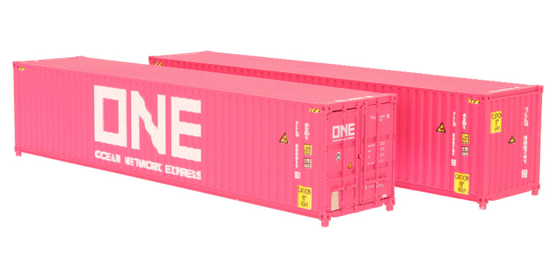 2F-028-114 N Gauge 40 FT Container ONE TLLU 604911-2 & TLLU 608741-0 | Standcontainer