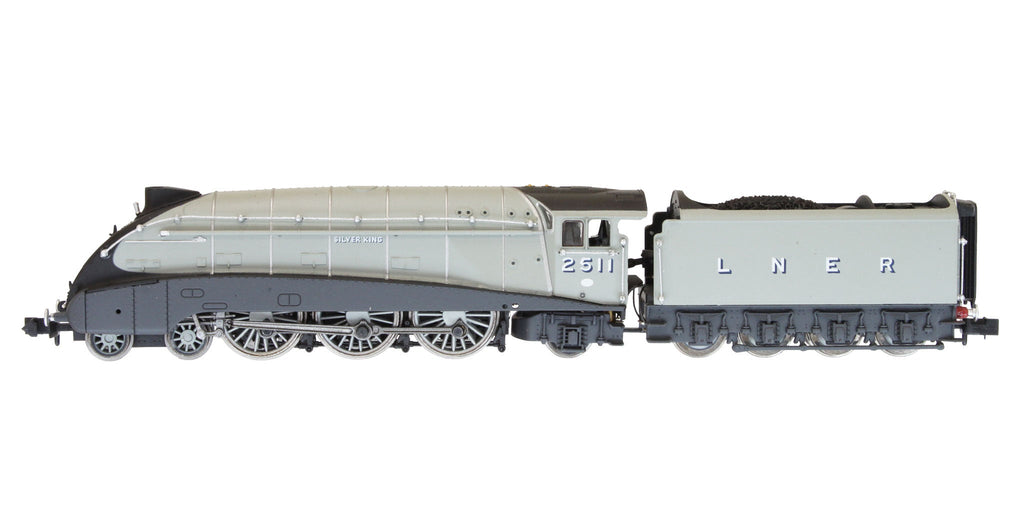 2S-008-013D A4 Valanced Silver King 2511 LNER Silver Grey DCC Fitted
