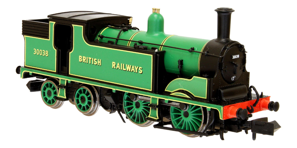 2S-016-008 N Gauge M7 0-4-4 British Railways Lined Malachite 30038