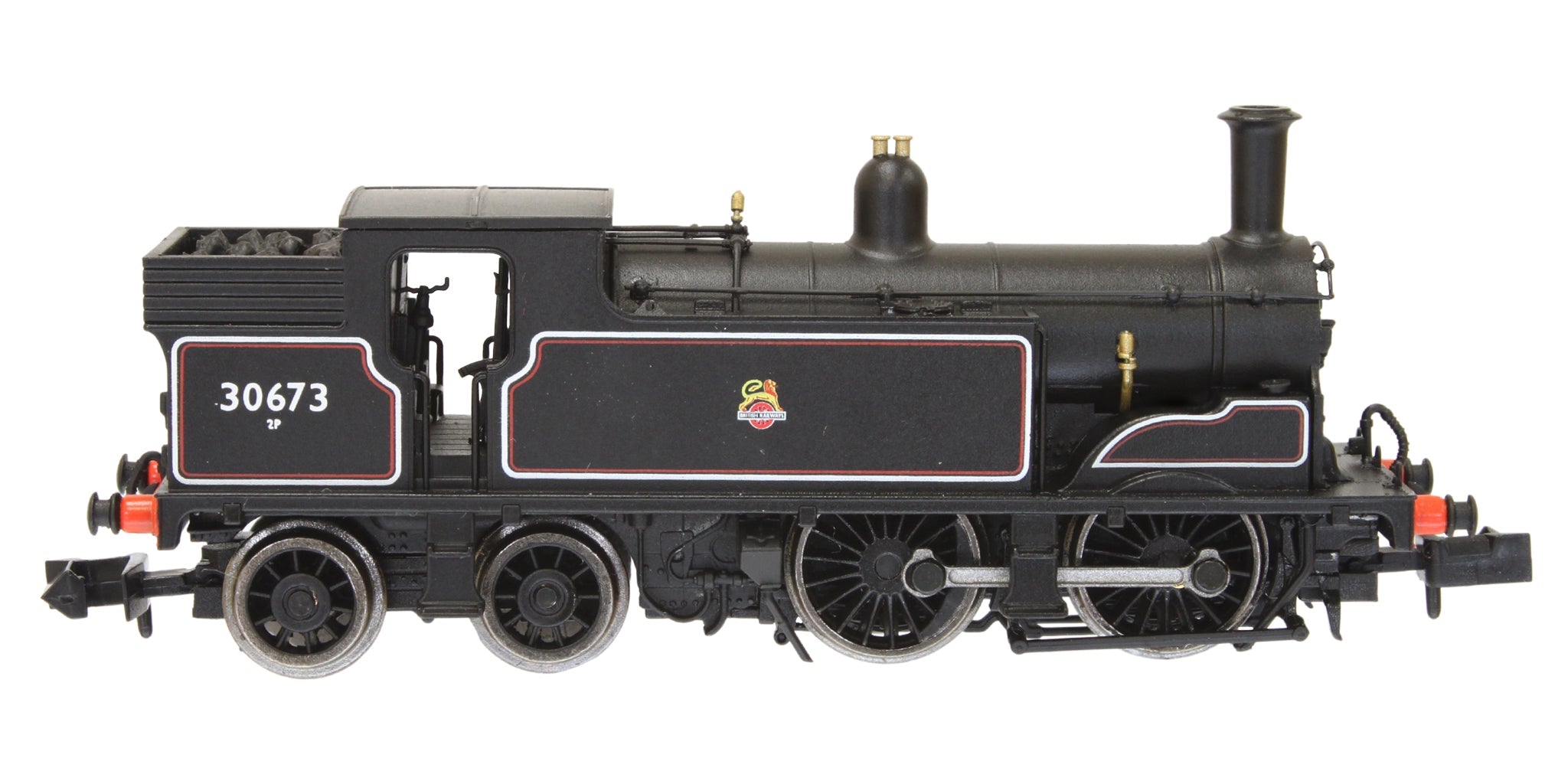 2S-016-010D N Gauge M7 0-4-4 BR Early Crest Lined Black 30673 DCC Fitted