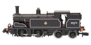 2S-016-010D N Gauge M7 0-4-4 BR Early Crest Lined Black 30673 DCC Fitted