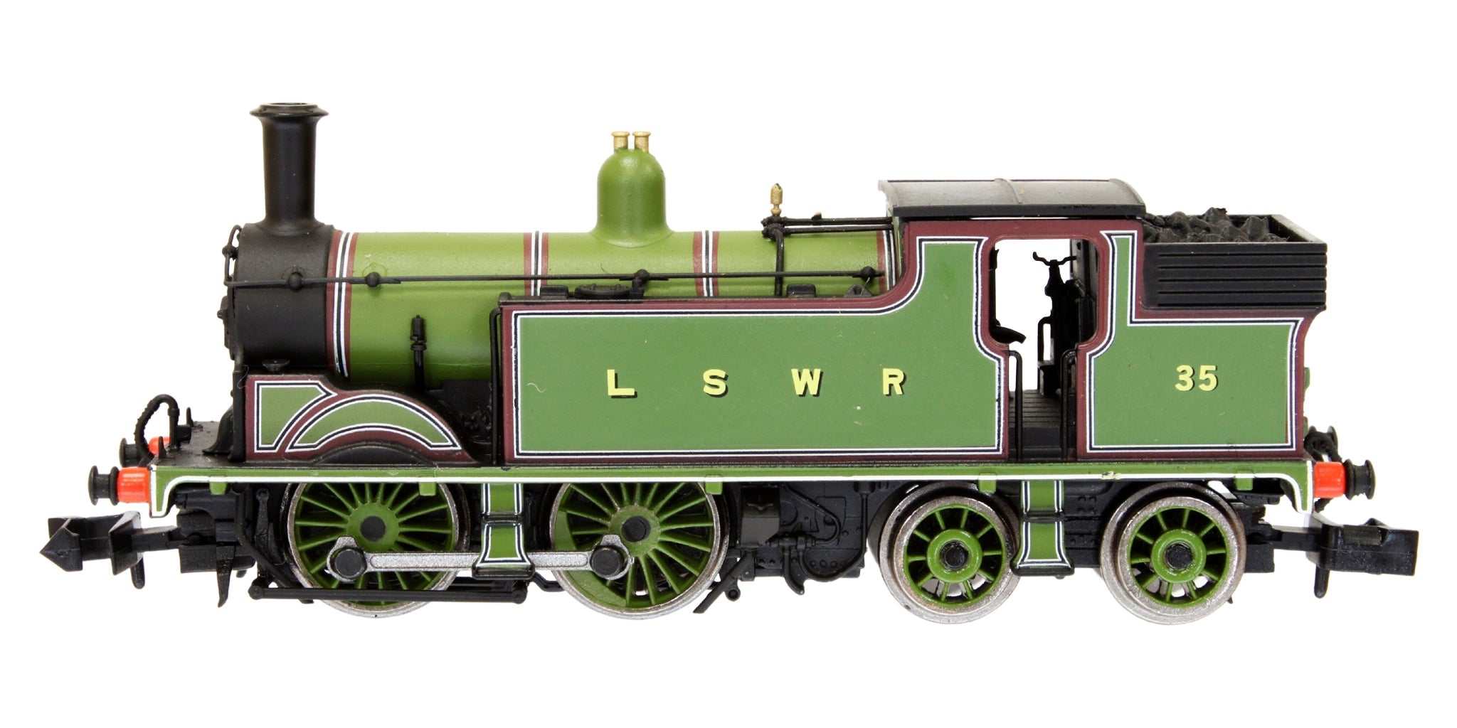 2S-016-012D N Gauge M7 0-4-4 LSWR Lined Green 35 DCC Fitted