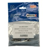 4A-003-001 Wagon 8 Spoke (12.5mm) Wheels Pack 20 wheels on 10 axles