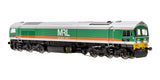 4D-005-007 OO Gauge Class 59 59002 MRL Green/Orange Alan J Day