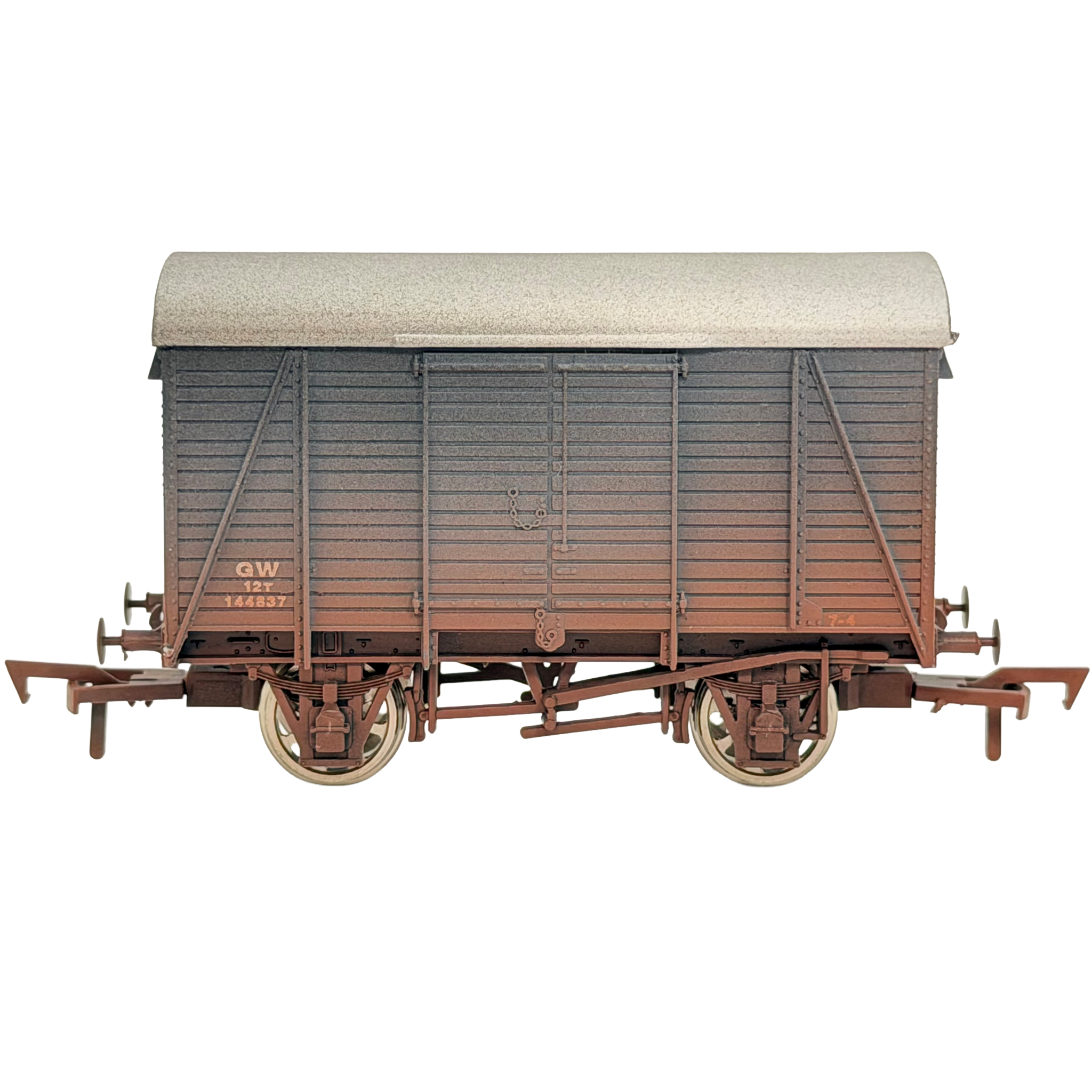 4F-021-004 OO Gauge LMS BOX VAN 611421 Weathered– Dapol
