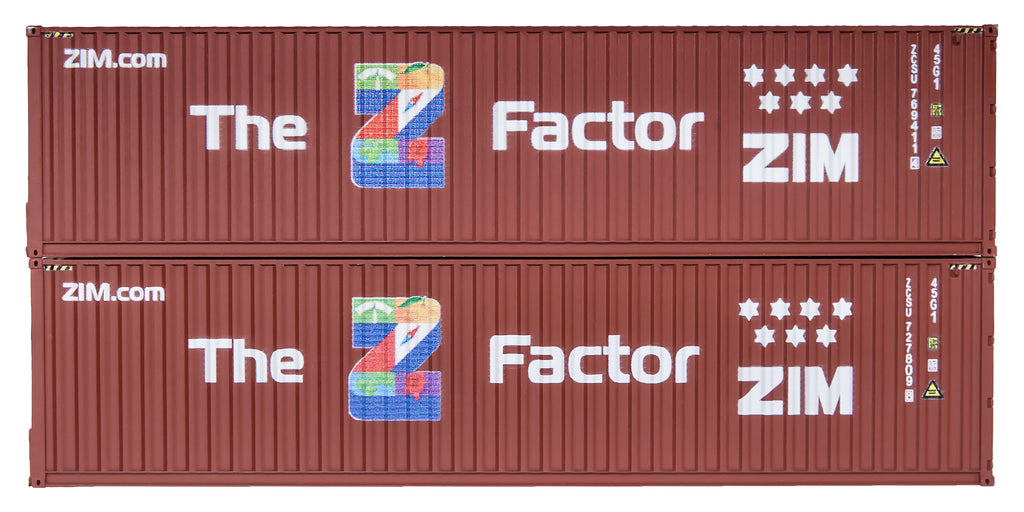 4F-028-152 OO Gauge 40 Ft High Cube Container ZIM 769411-4/727809-8