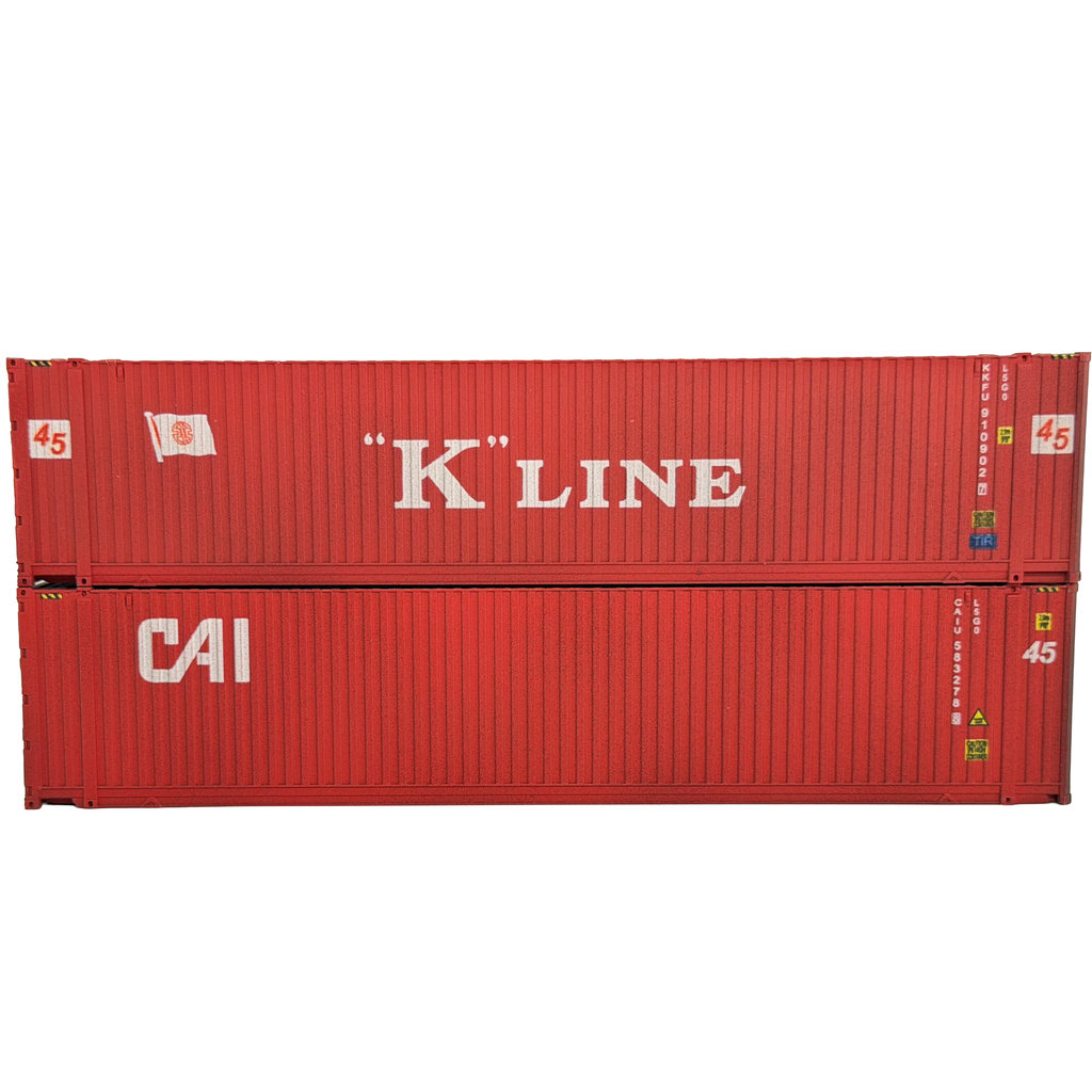 Cal Container 4F-028-220 OO Gauge Container 45ft High Cube container K Line & Cal Tw ...