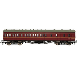 4P-010-302 OO Gauge 57ft Stanier Non-Corr Brake M25270M BR Lined Maroon