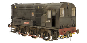 7D-008-005W O Gauge Class 08 shunter 13308 "Charlie" in BR Black Weathered